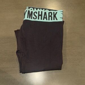 Gymshark gray Leggings with Mint Waistband